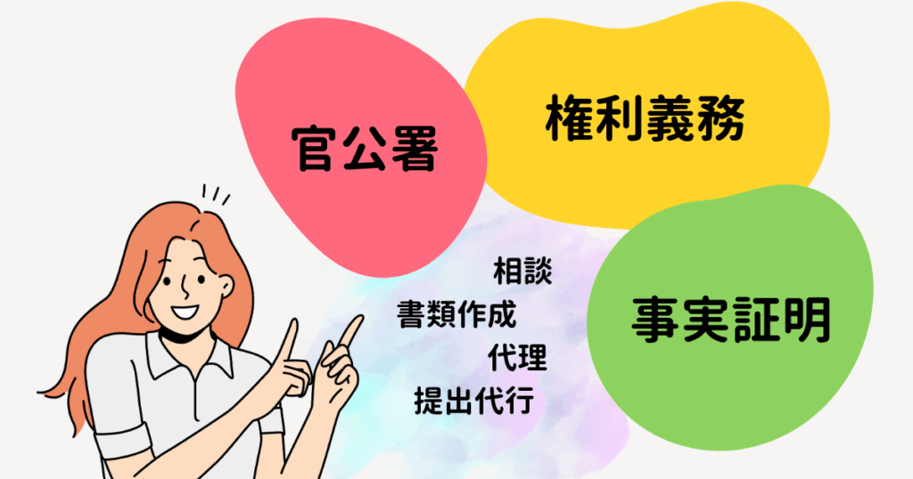 女性がまとめの３項目が書かれている文字を指差ししているイラスト