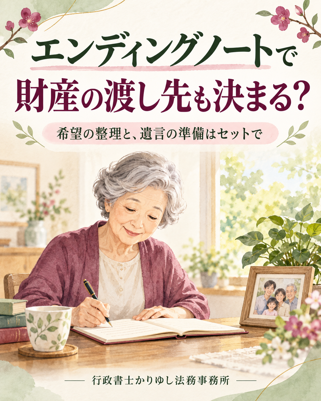 エンディングノートに書けば相続は安心?遺言との違いと、今日からできる準備の説明用画像