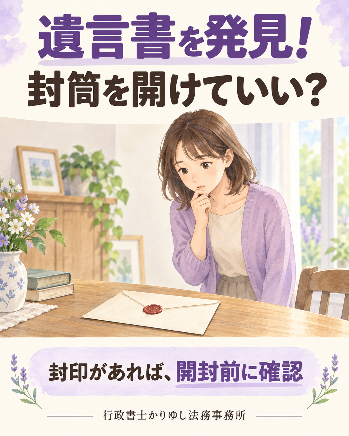 遺言書を発見！封筒を開けていい？家族が最初に確認したい検認のこと